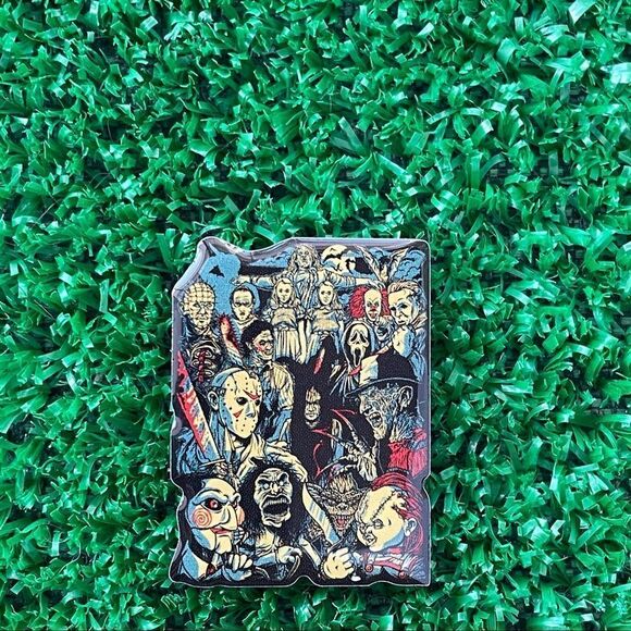 Horror Movie Stars Enamel Pin/ Brooch Lapel - Picture 2 of 6